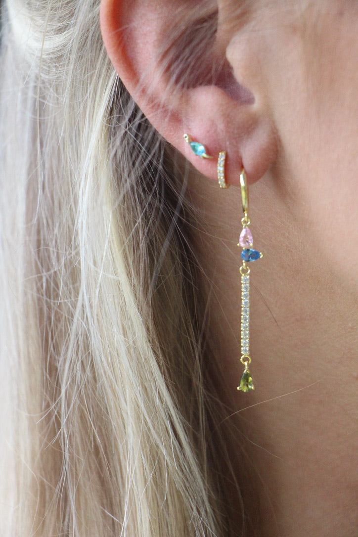 Long Pastel Drop Earring