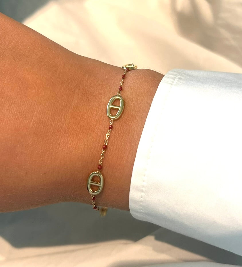 Bordeaux Signature Bracelet
