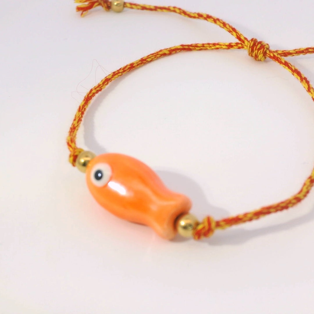 Charming Fish Orange Bracelet