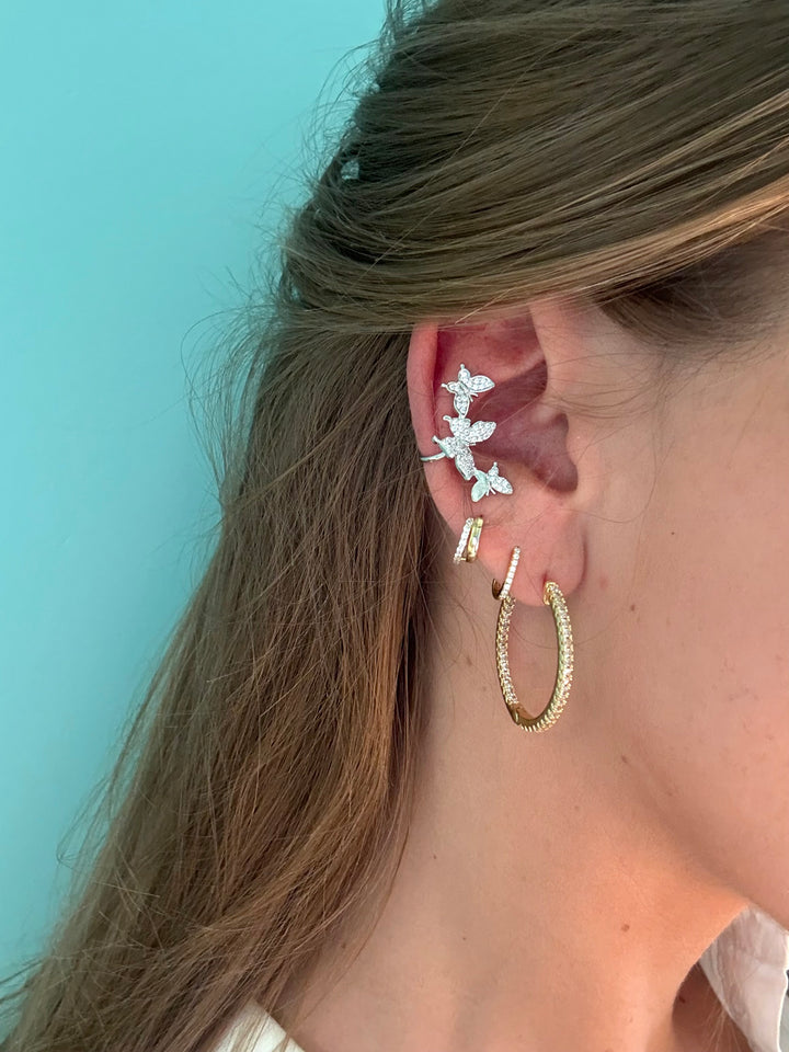 Silver Butterfly Earcuff