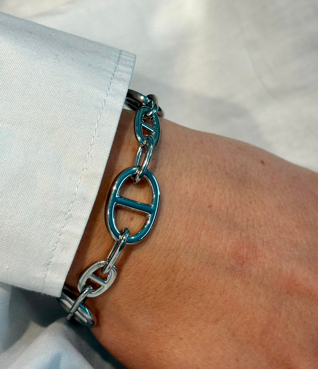Signature Lock Bracelet Silver