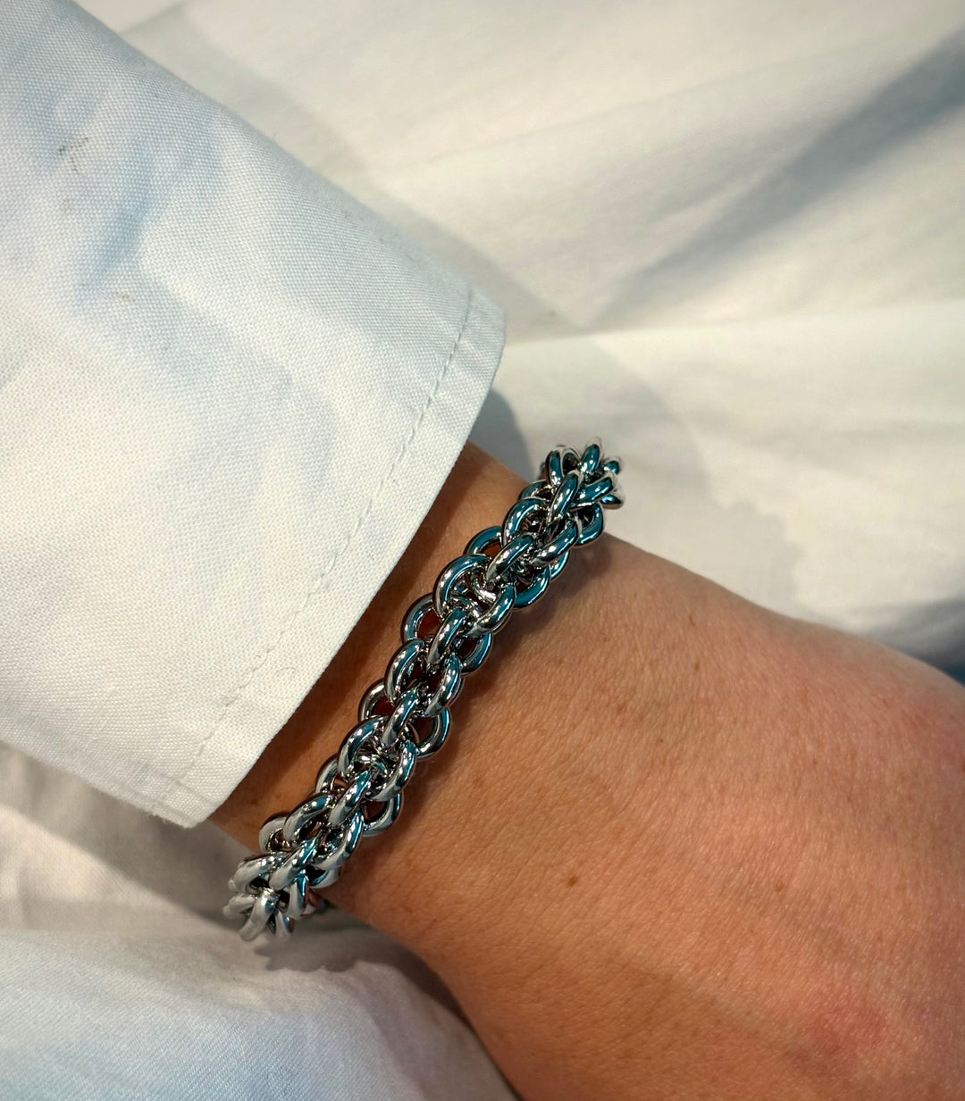 Silver Braid Bracelet