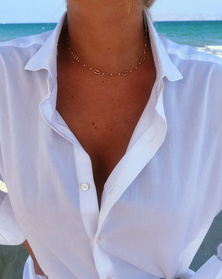 White Signature Necklace