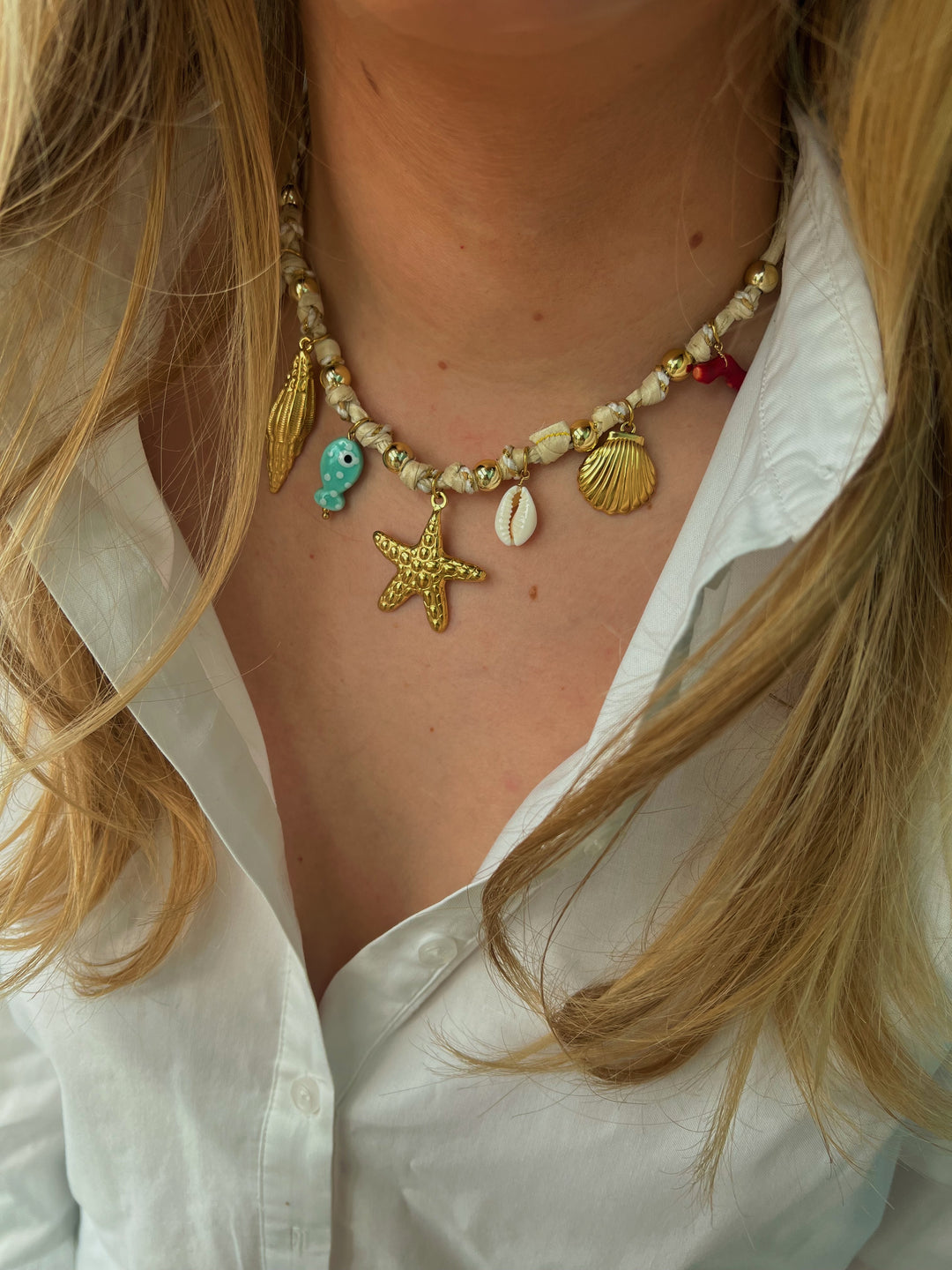 Turquoise Cord Necklace