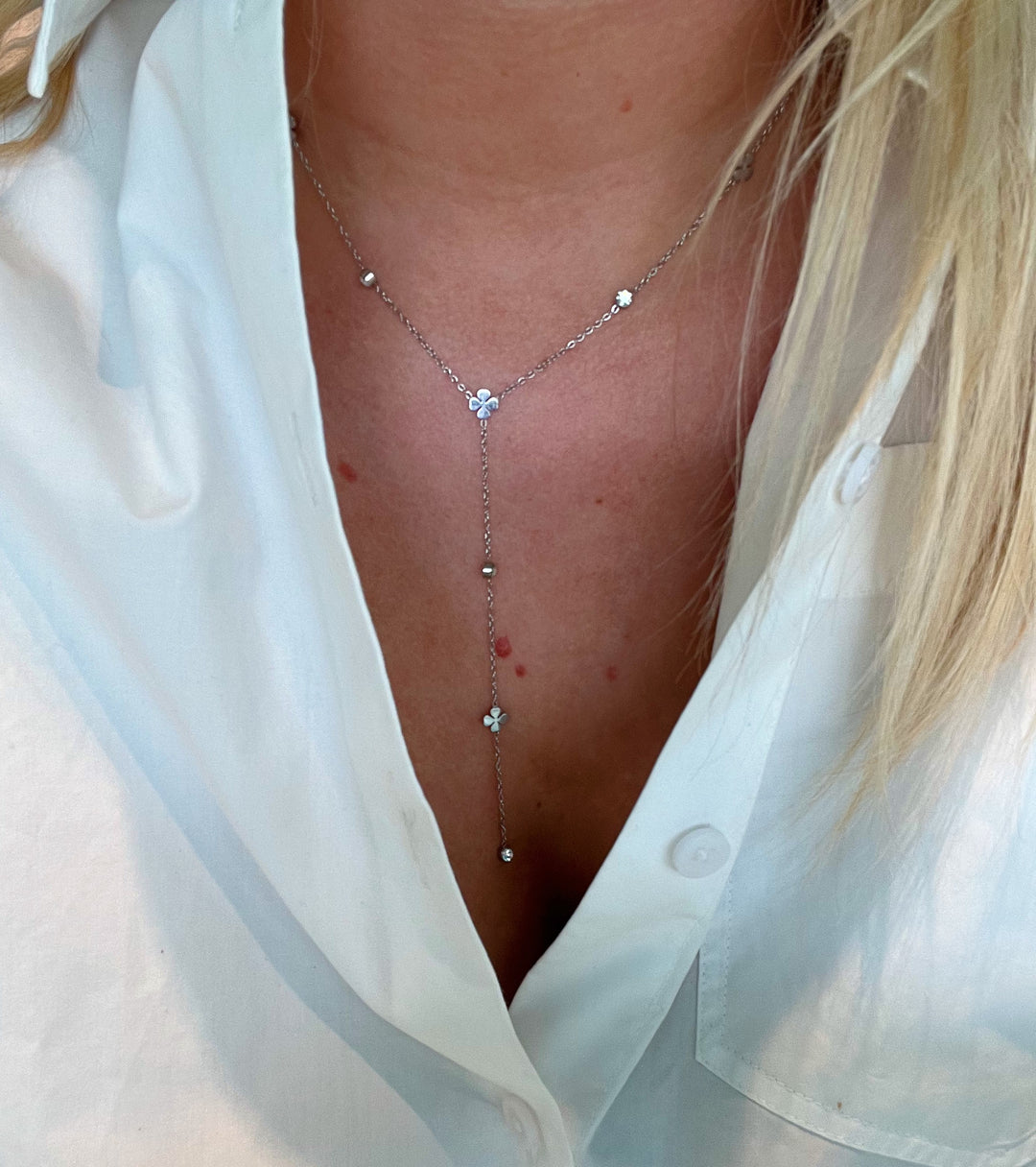 Good Luck Charm Necklace Silver