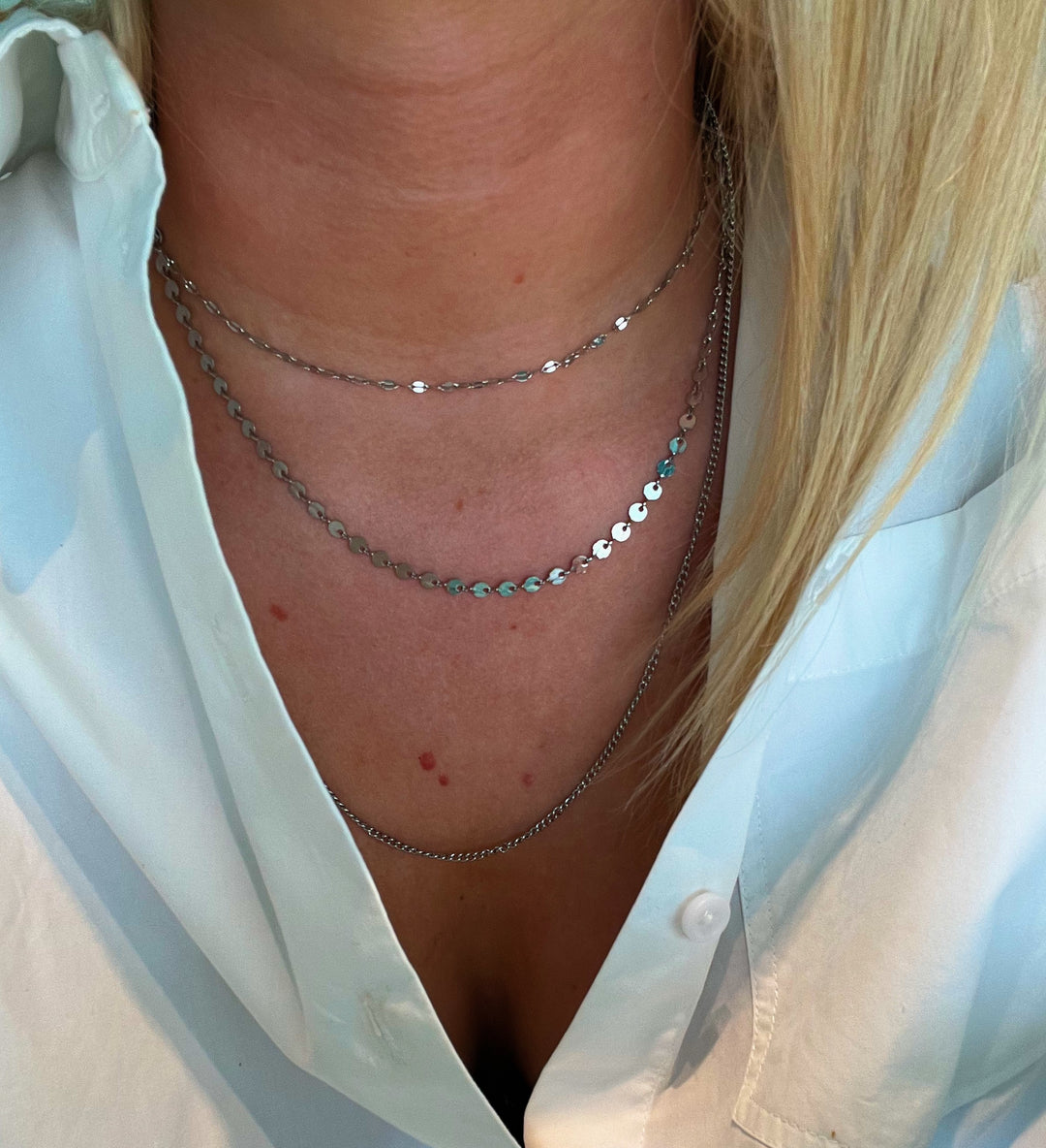 Triple Chain Silver