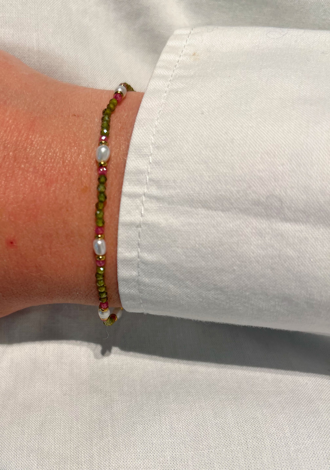 Green Pearl Bracelet