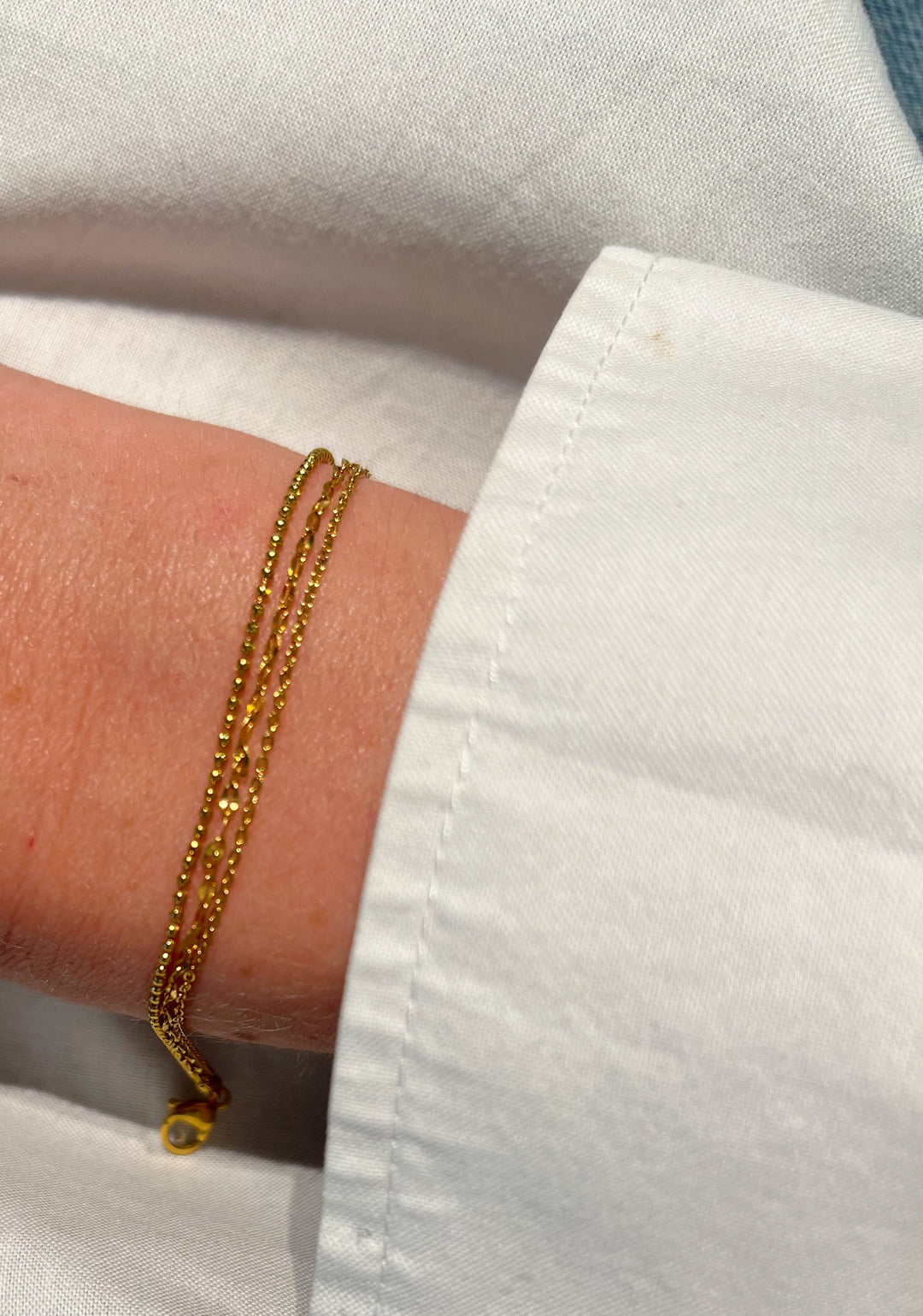 Triple Dot Chain Bracelet