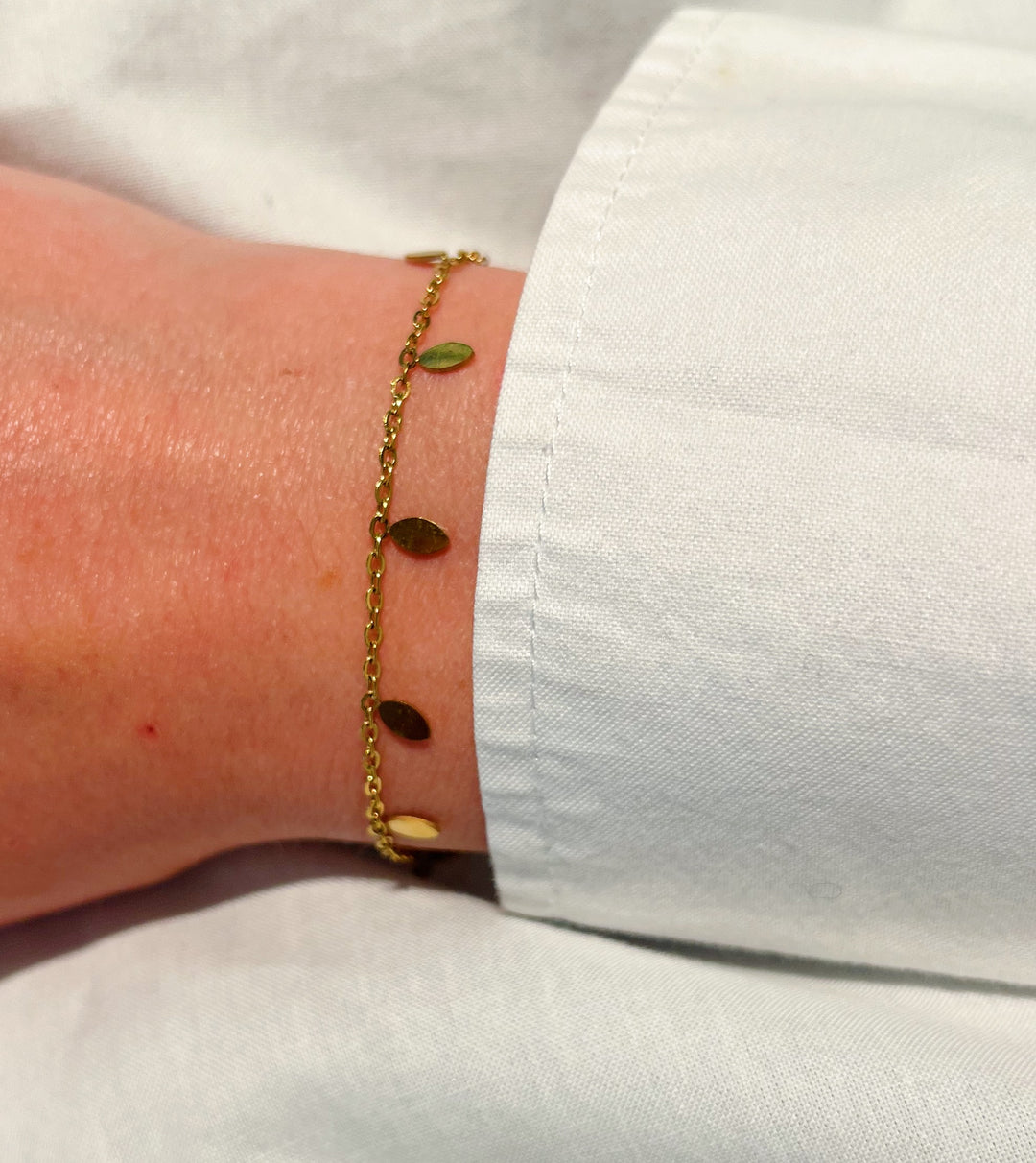 Oval Leaf Bracelet