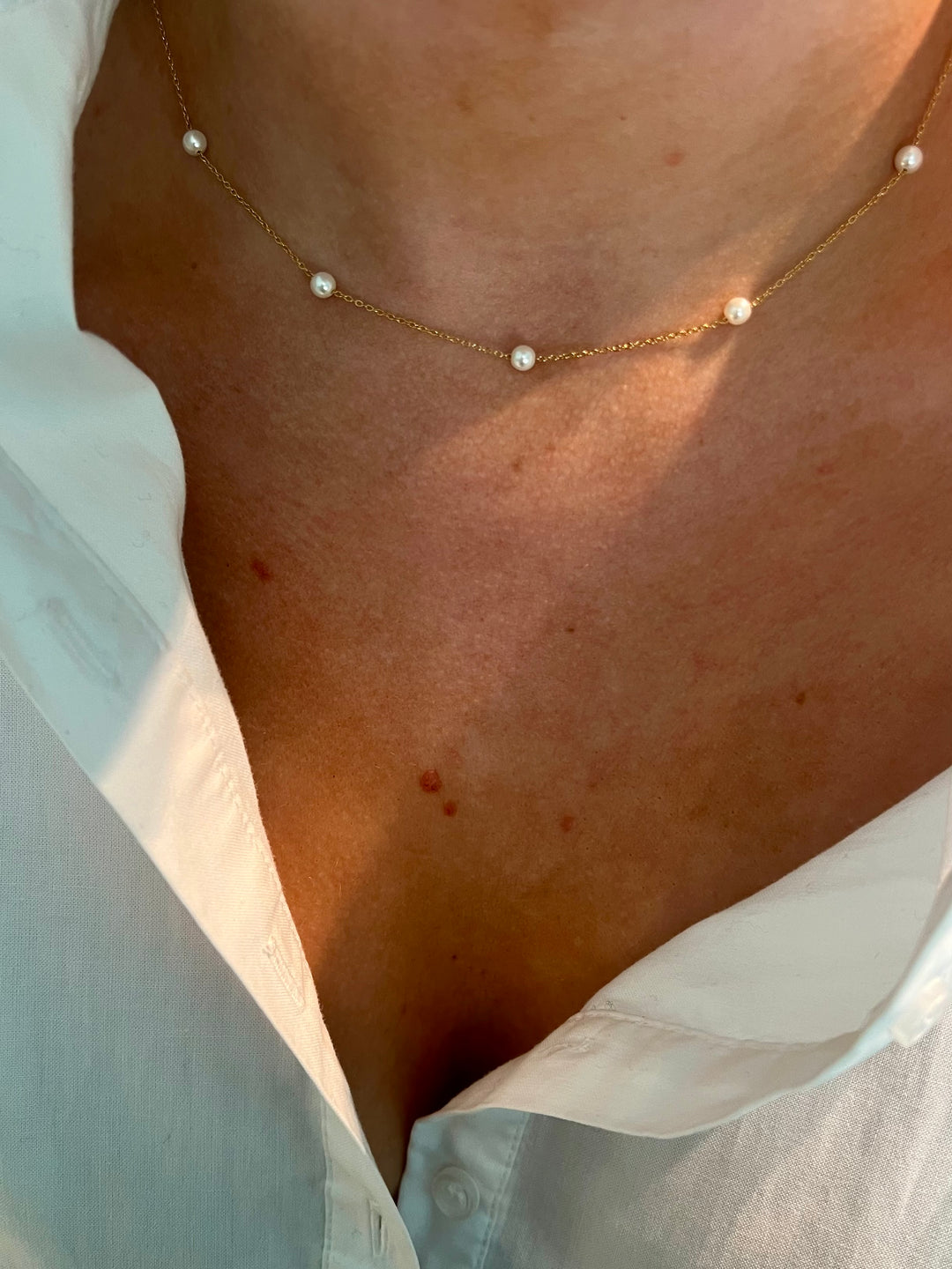 Pearl Dot Fine Necklace