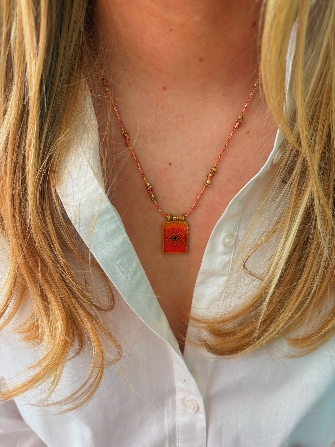 Orange Medallion Cord