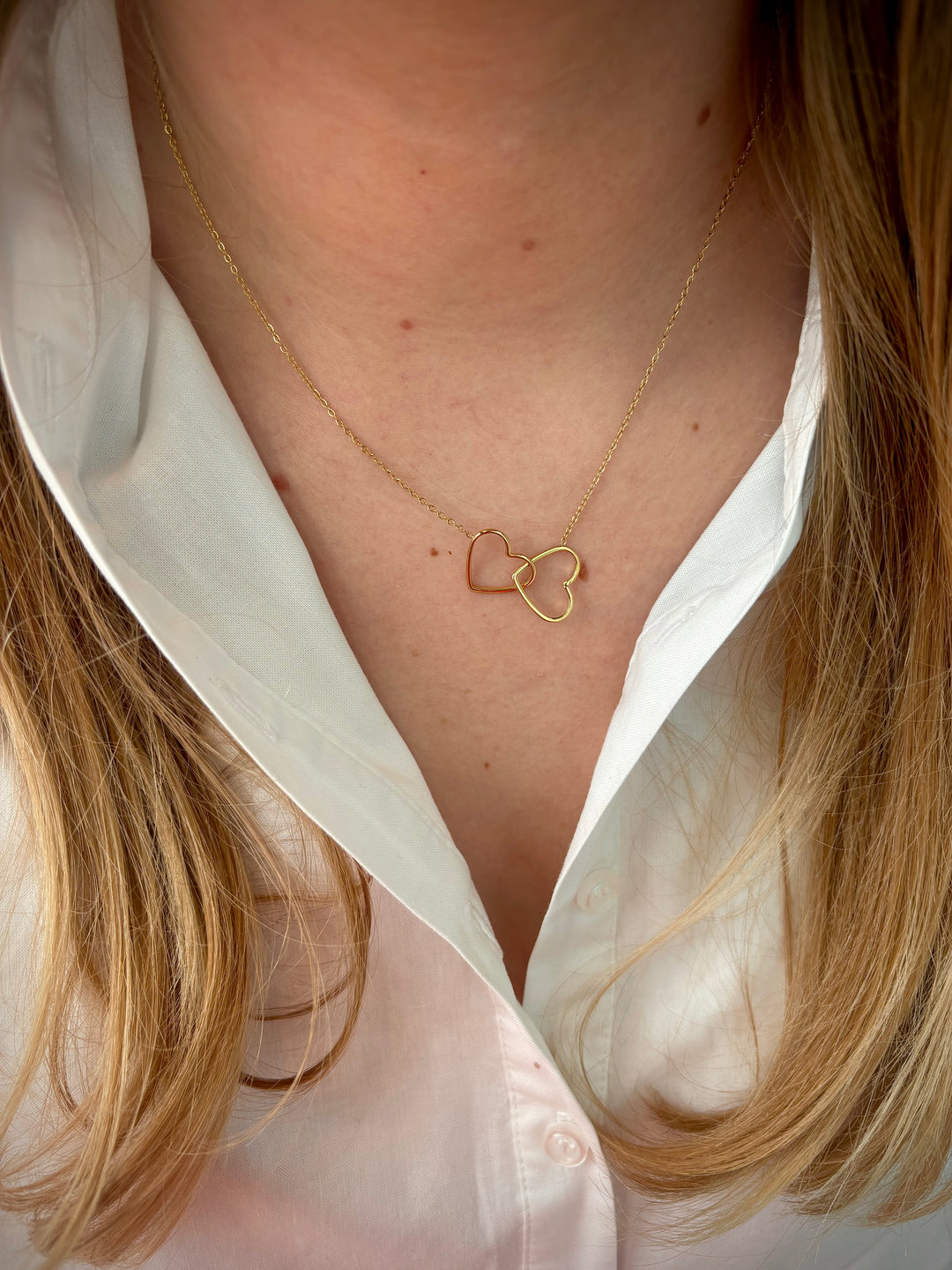 Double Heart Necklace