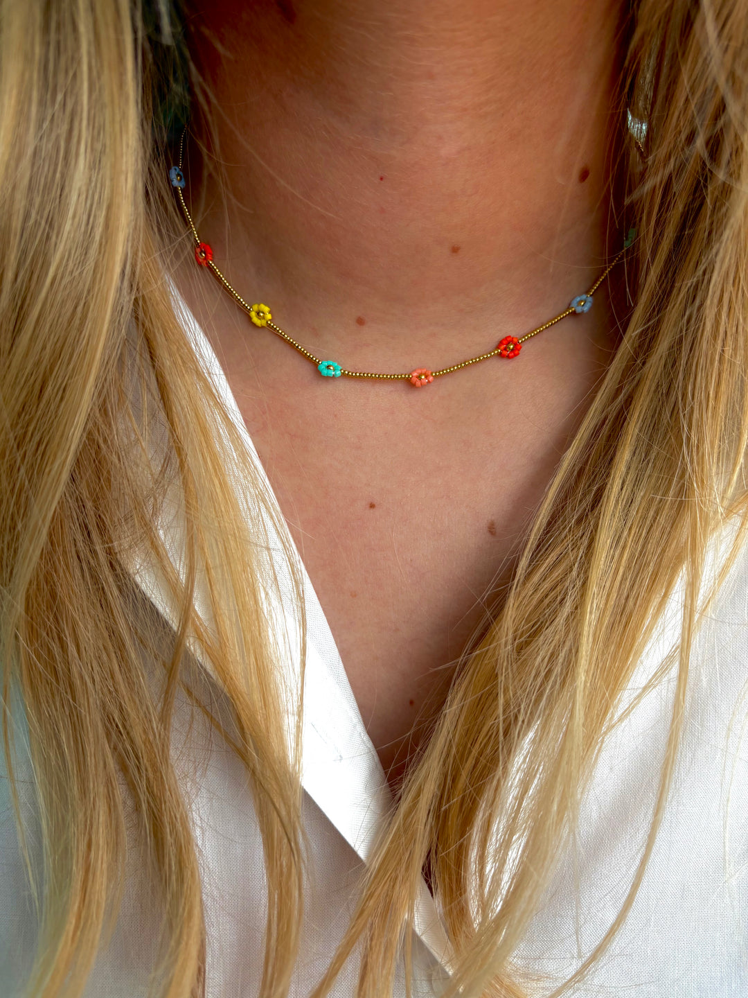 Multi Flower Necklace