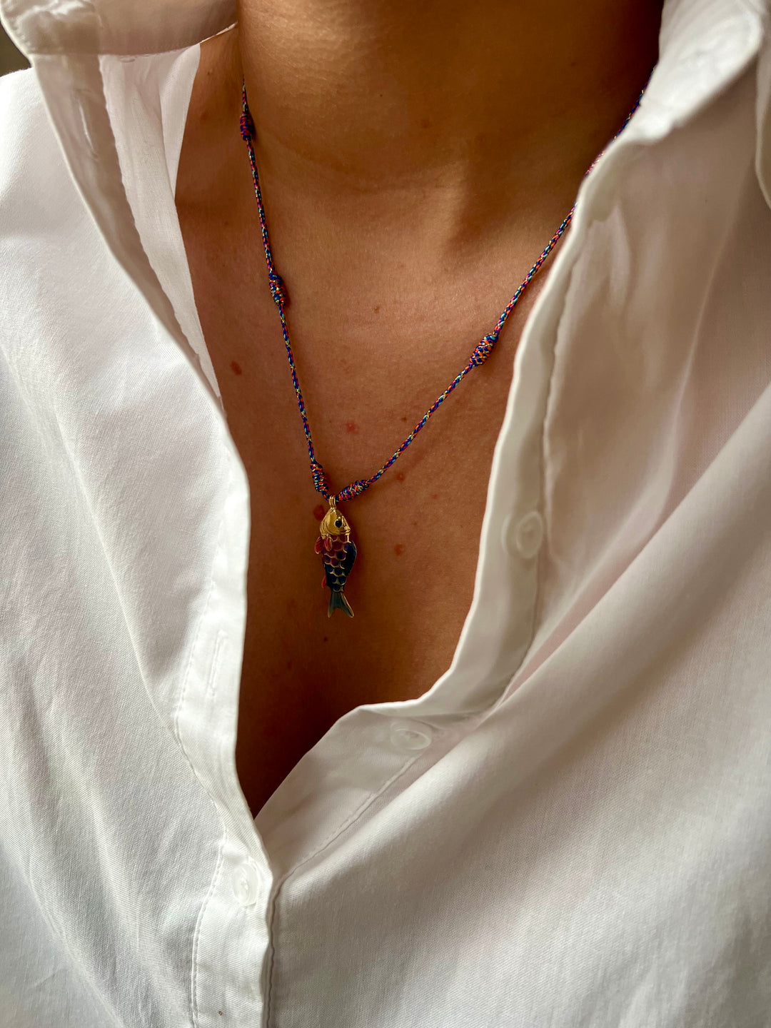 Fishie Blue Pink Cord