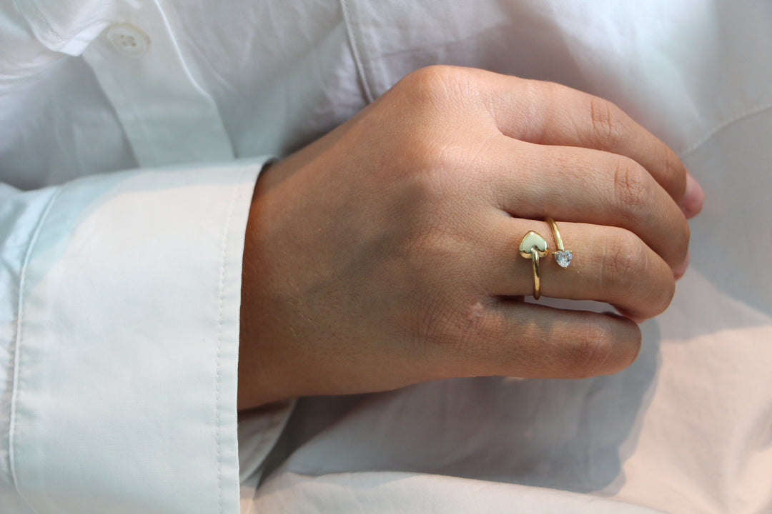 Double Heart Ring