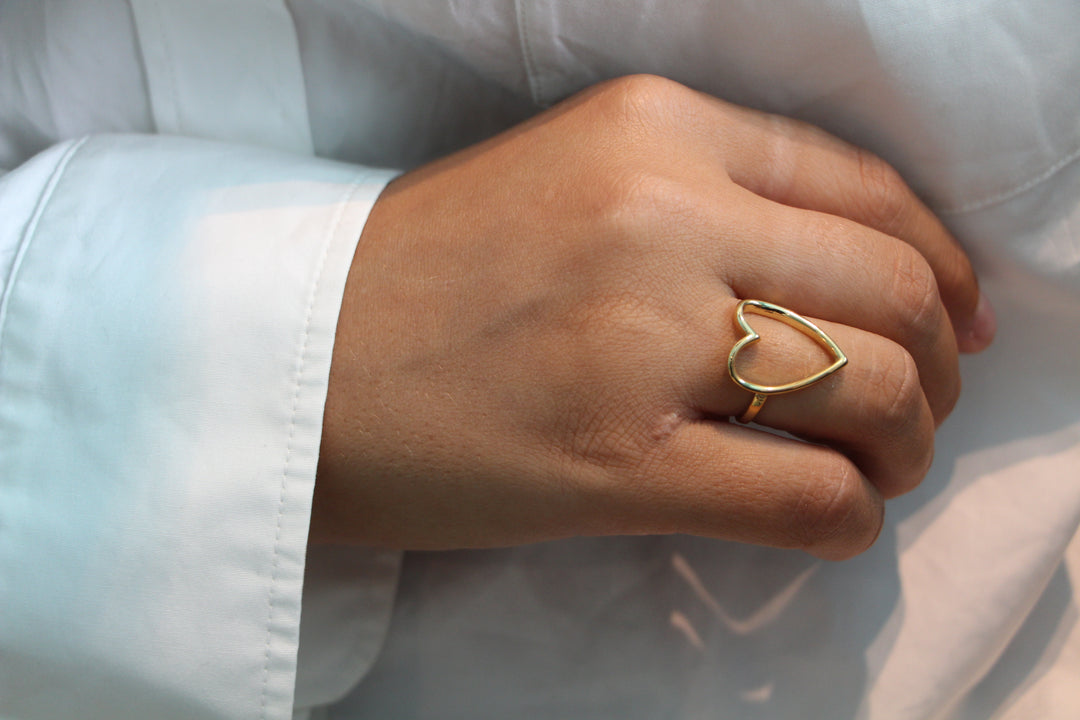 Mini Open Heart Ring