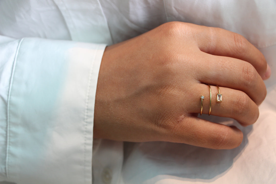 Spiral Diamond Ring