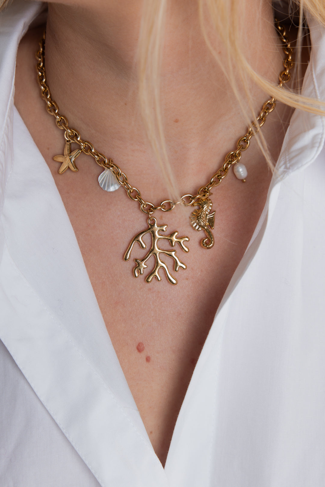 Sea Lucky Charm Necklace