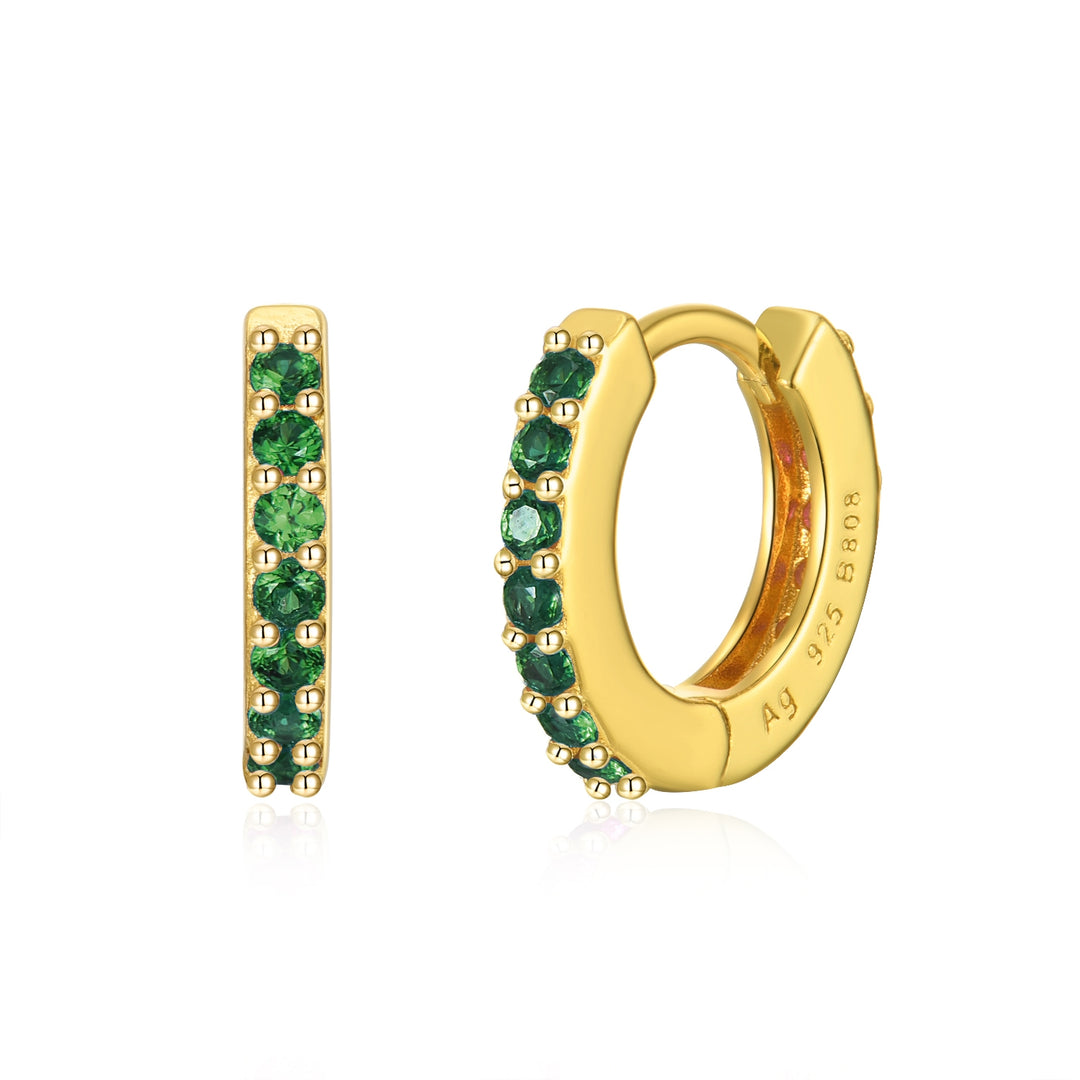 Mini Diamond Hoop Groen