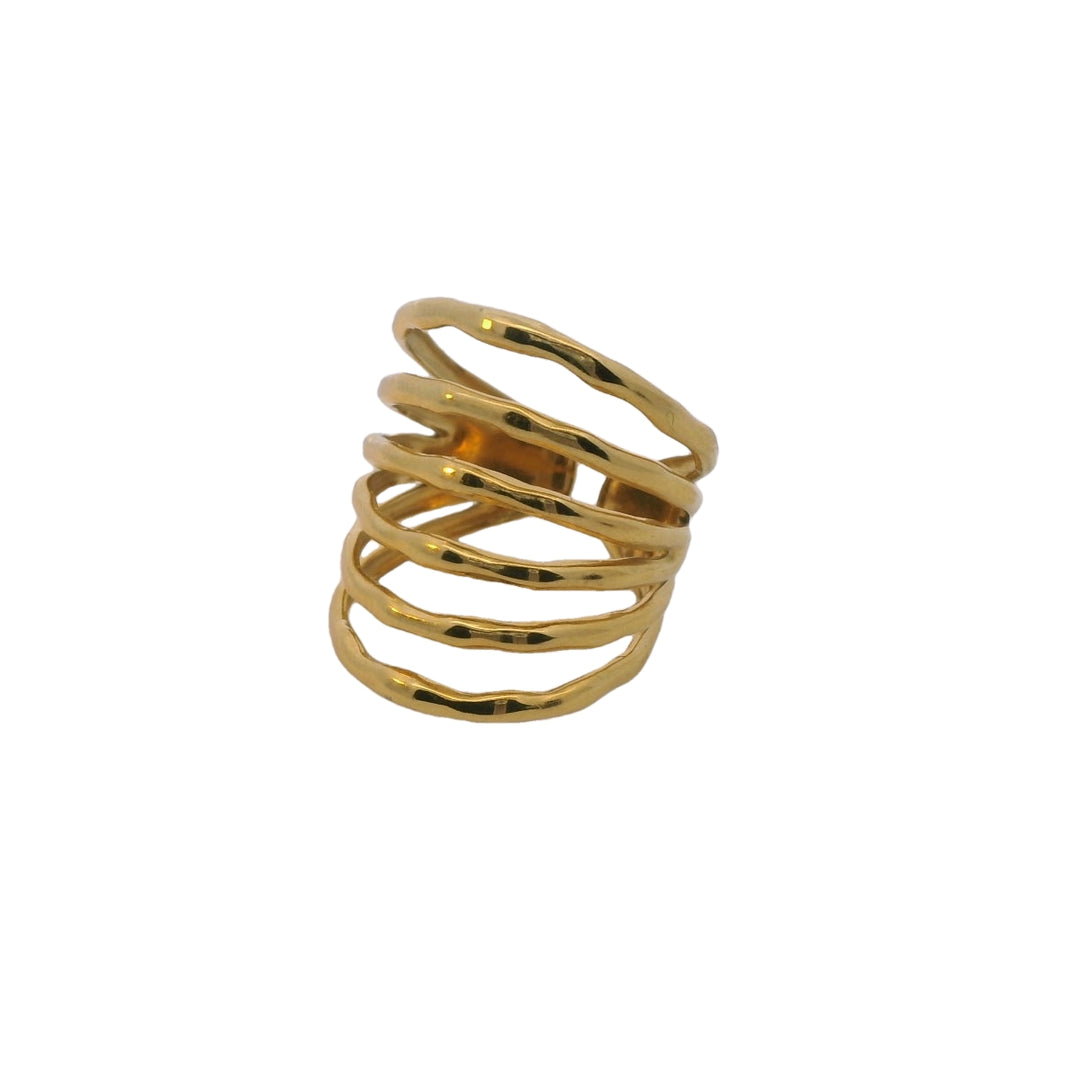 Gold Spiral Ring