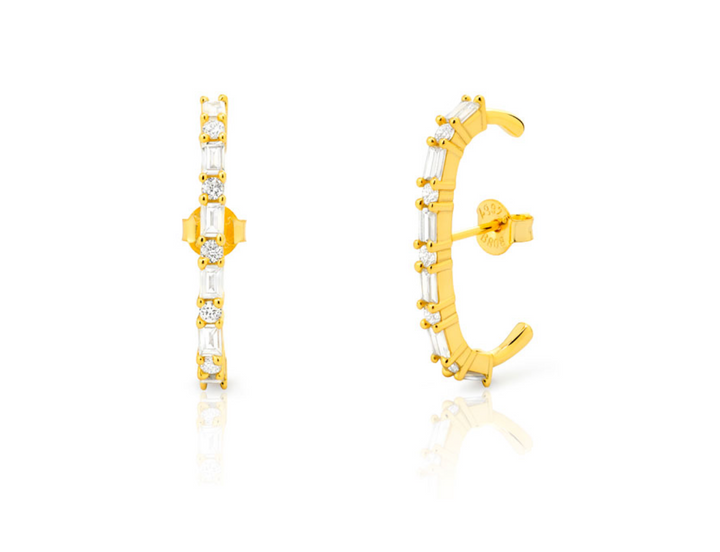 Zirconia Bow Earstud