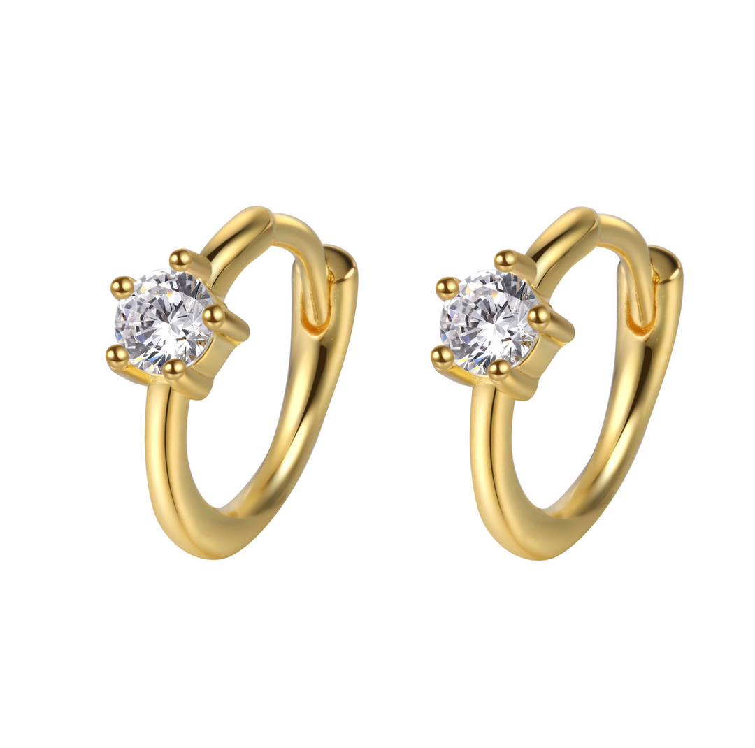 Mini Diamond Stud Hoopie