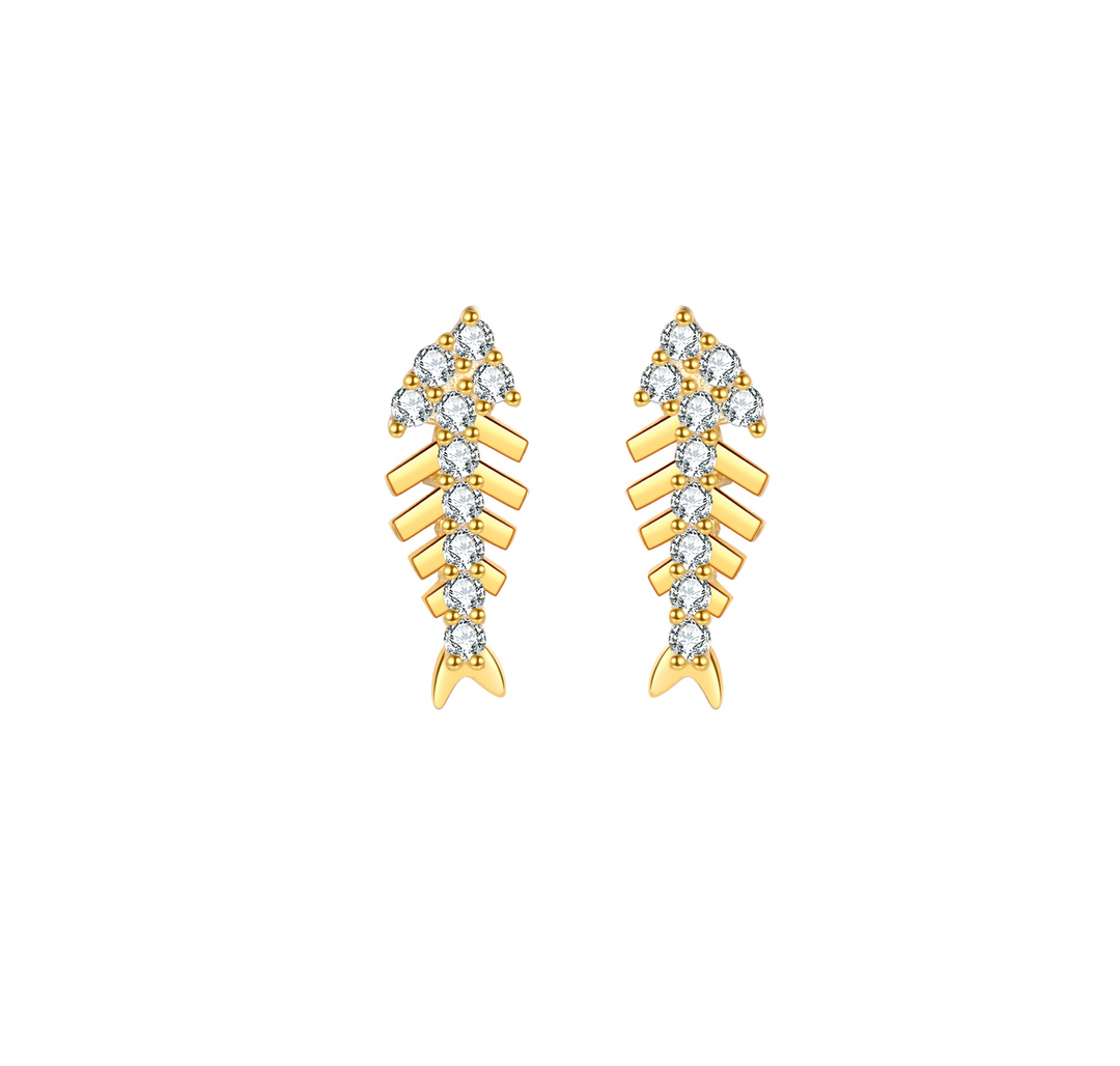 Fishie Diamond Earstud