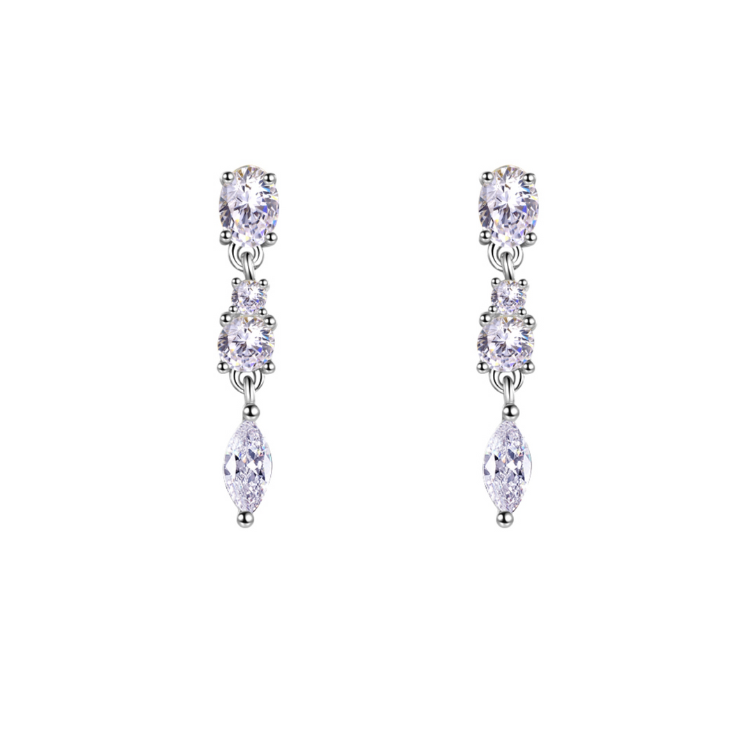 Lobe Triple Earstud Silver