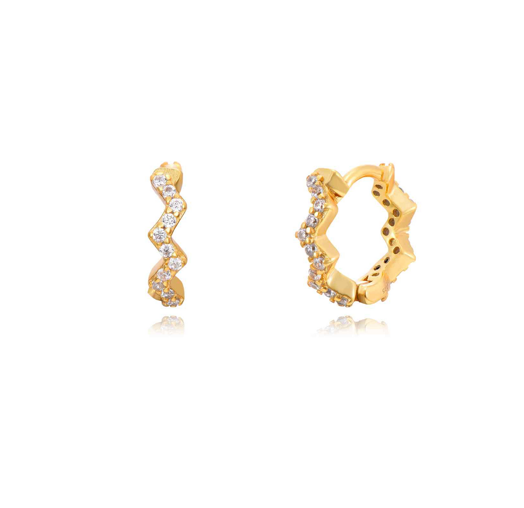 Zigzag Hoop Earring