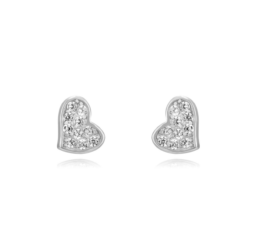 Baby Heart Earstud Silver
