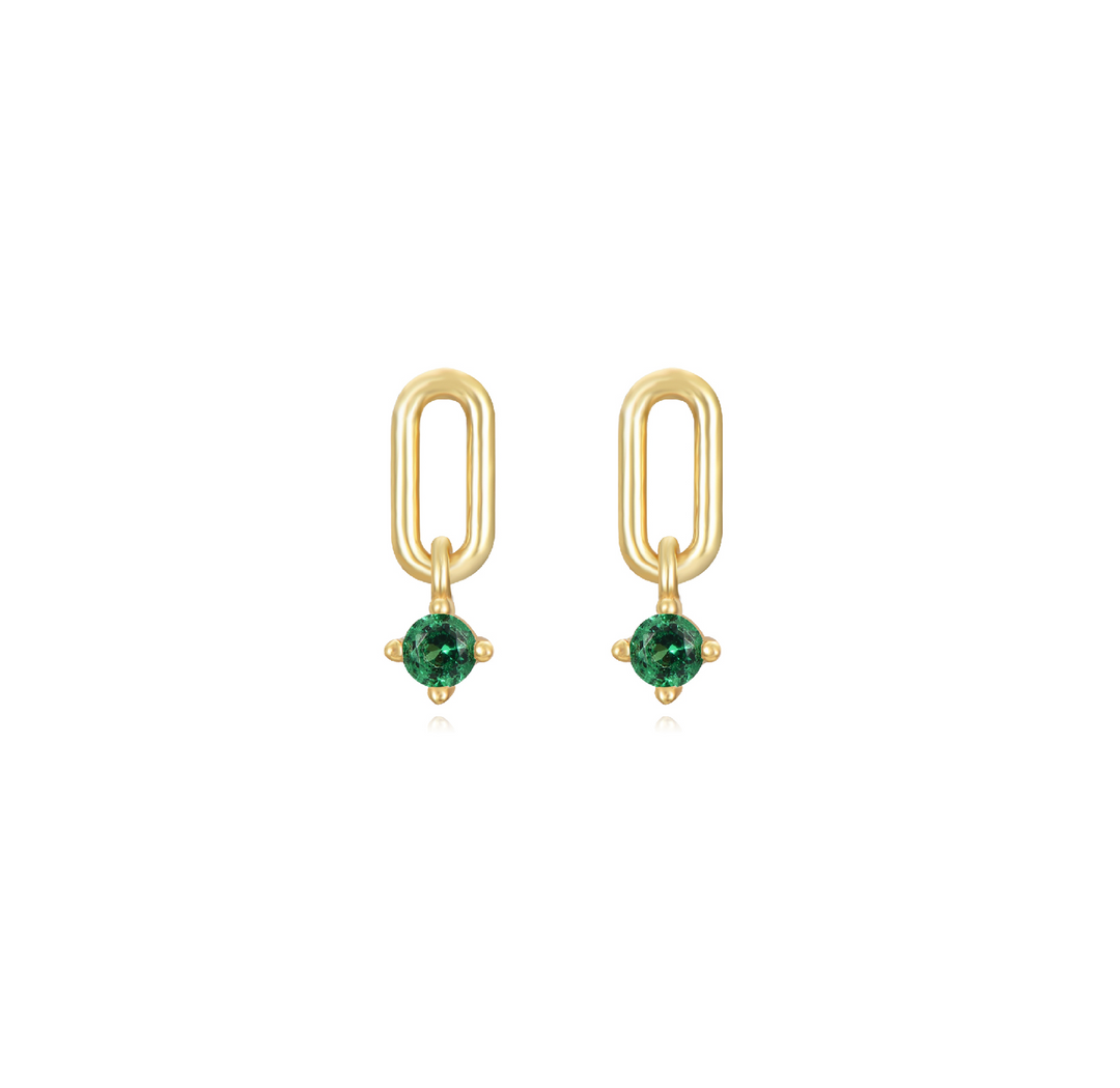 Alix Green Earstud