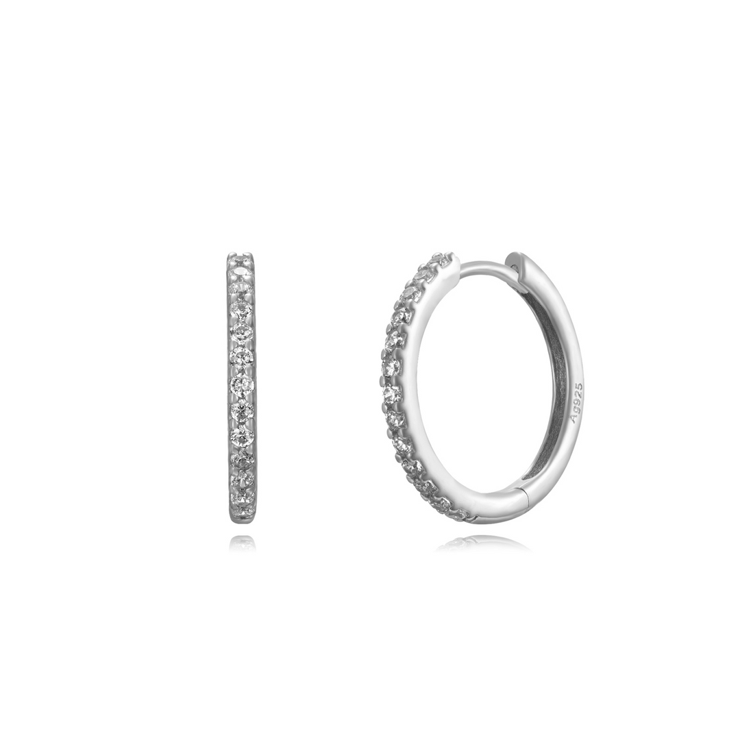 Essential Hoop Half Diamond IIII