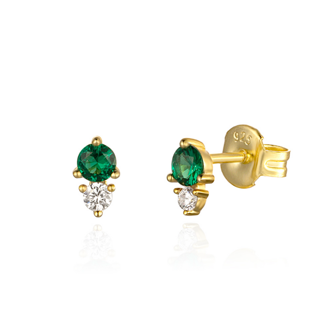 Green Diamond Earstud