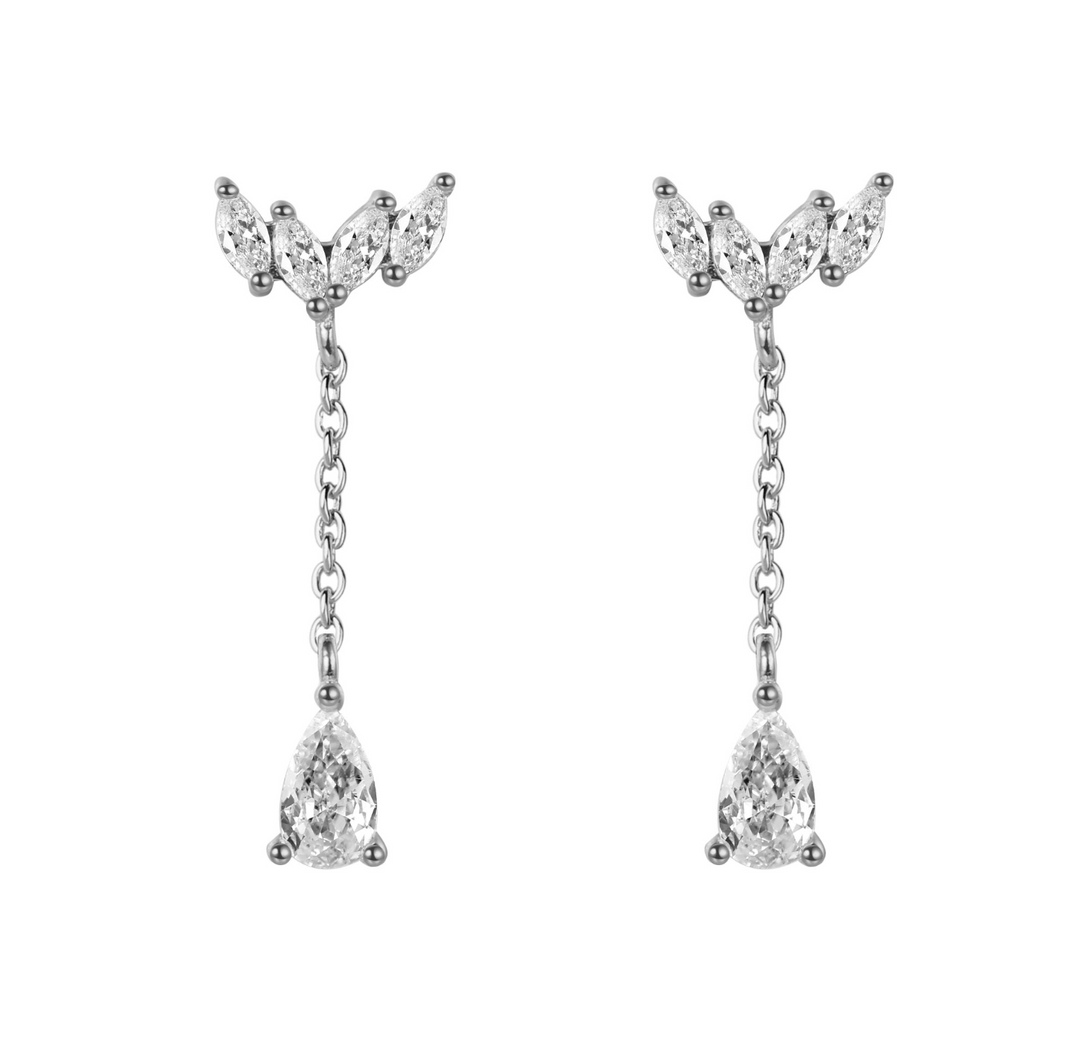 Medium Butterfly Silver Drop