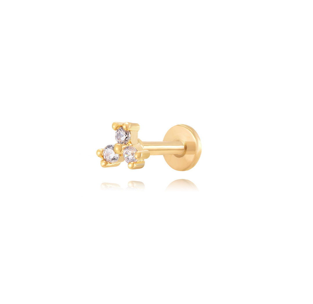Gold Flower Piercing