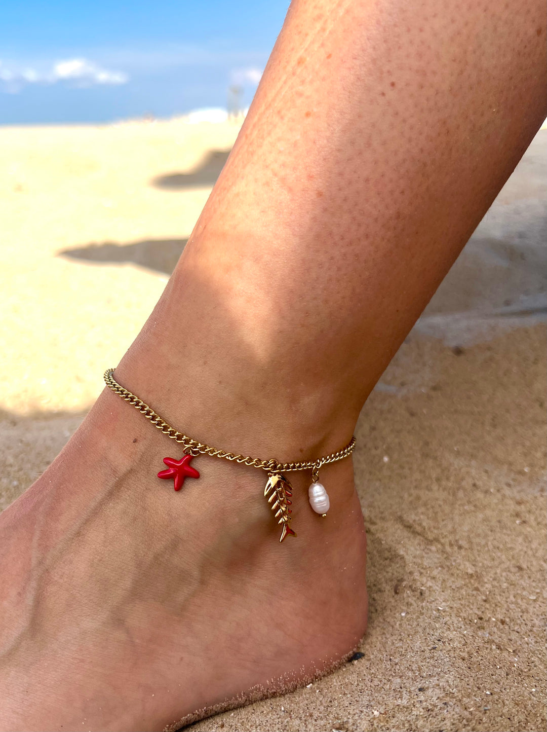 Fishbone Ankle Bracelet