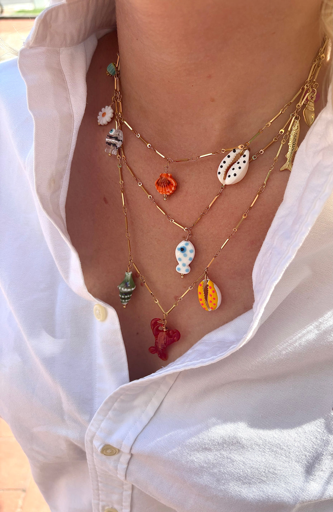 Lobster Shell Necklace