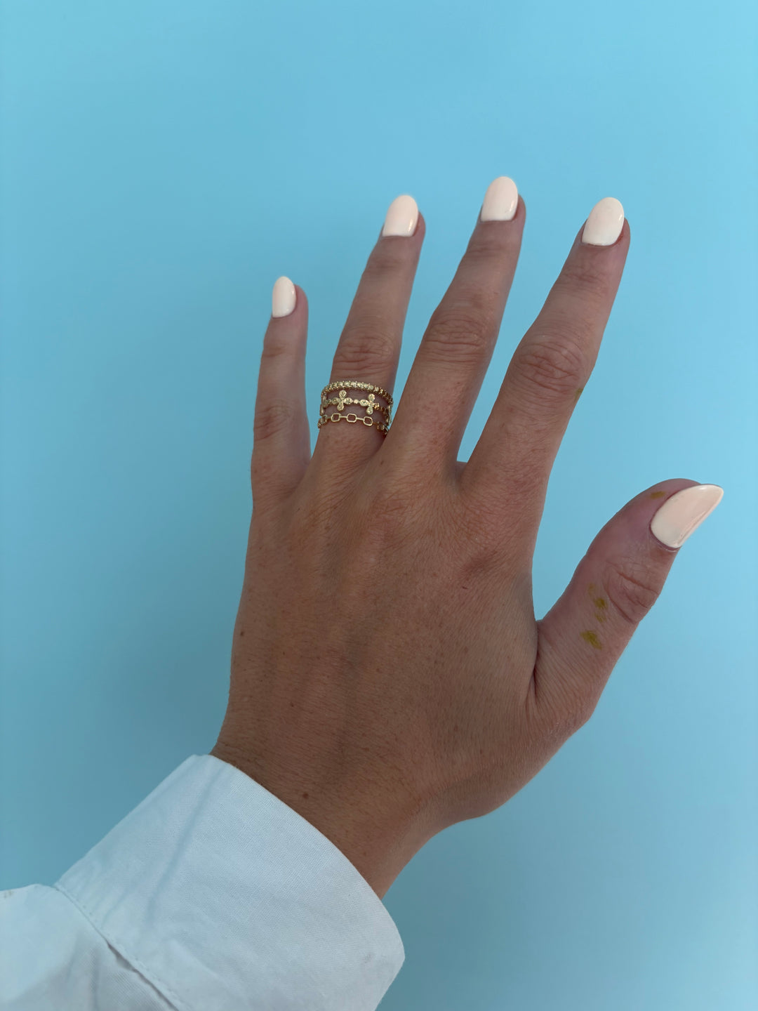 Triple Bar Cross Ring