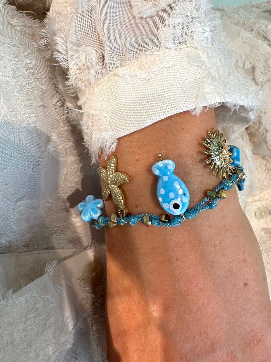 Light Blue Fishie Bracelet