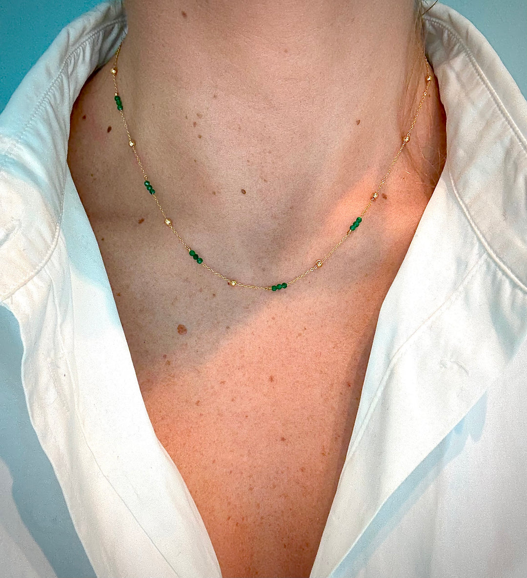 Green Pearls Necklace