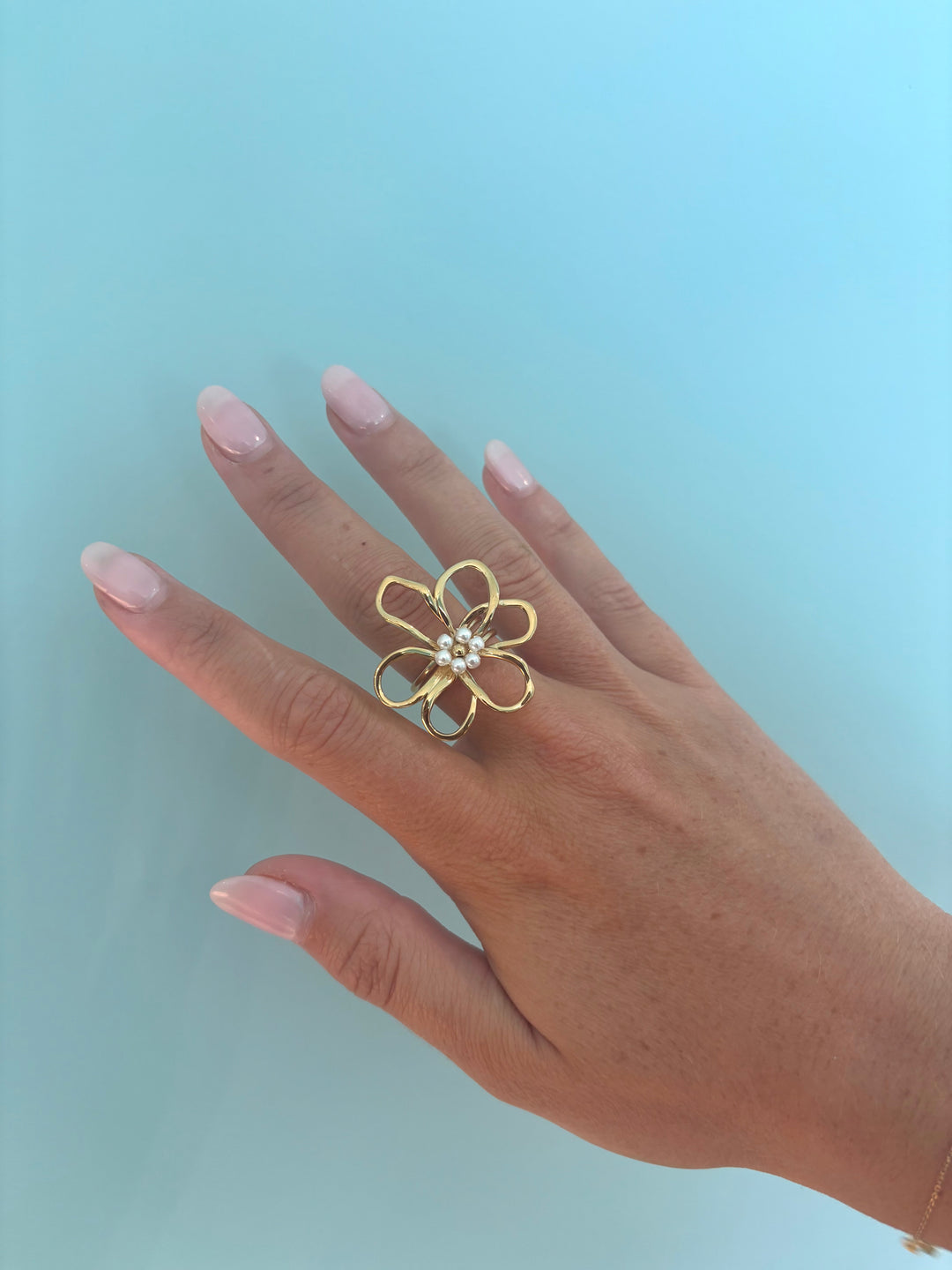 Flower Pearl Ring