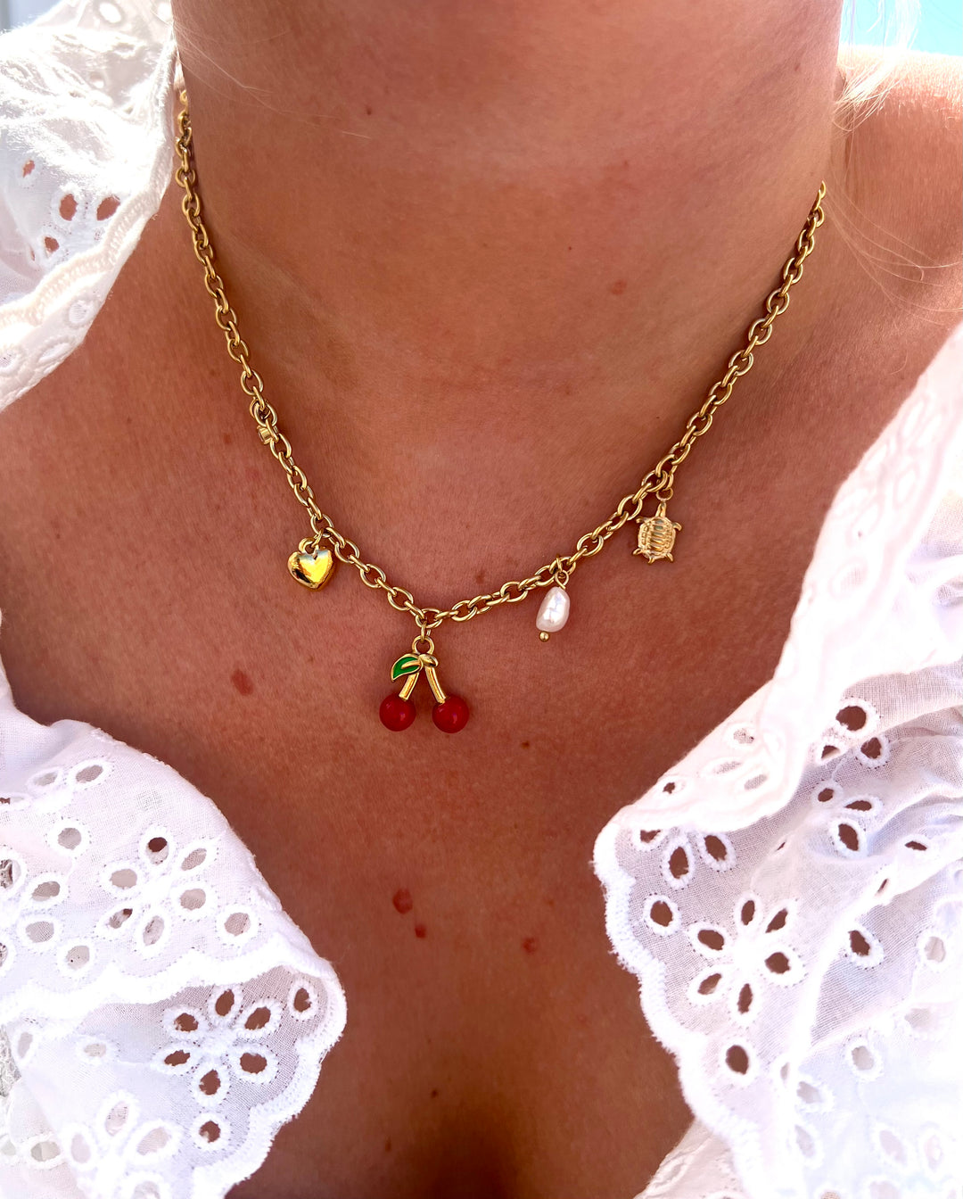 Cherry Pearl Necklace