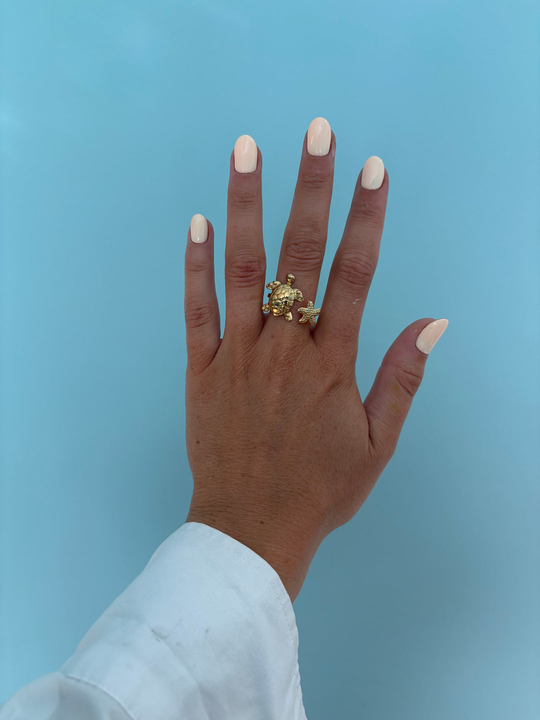 Mini Turtle Starfish Ring