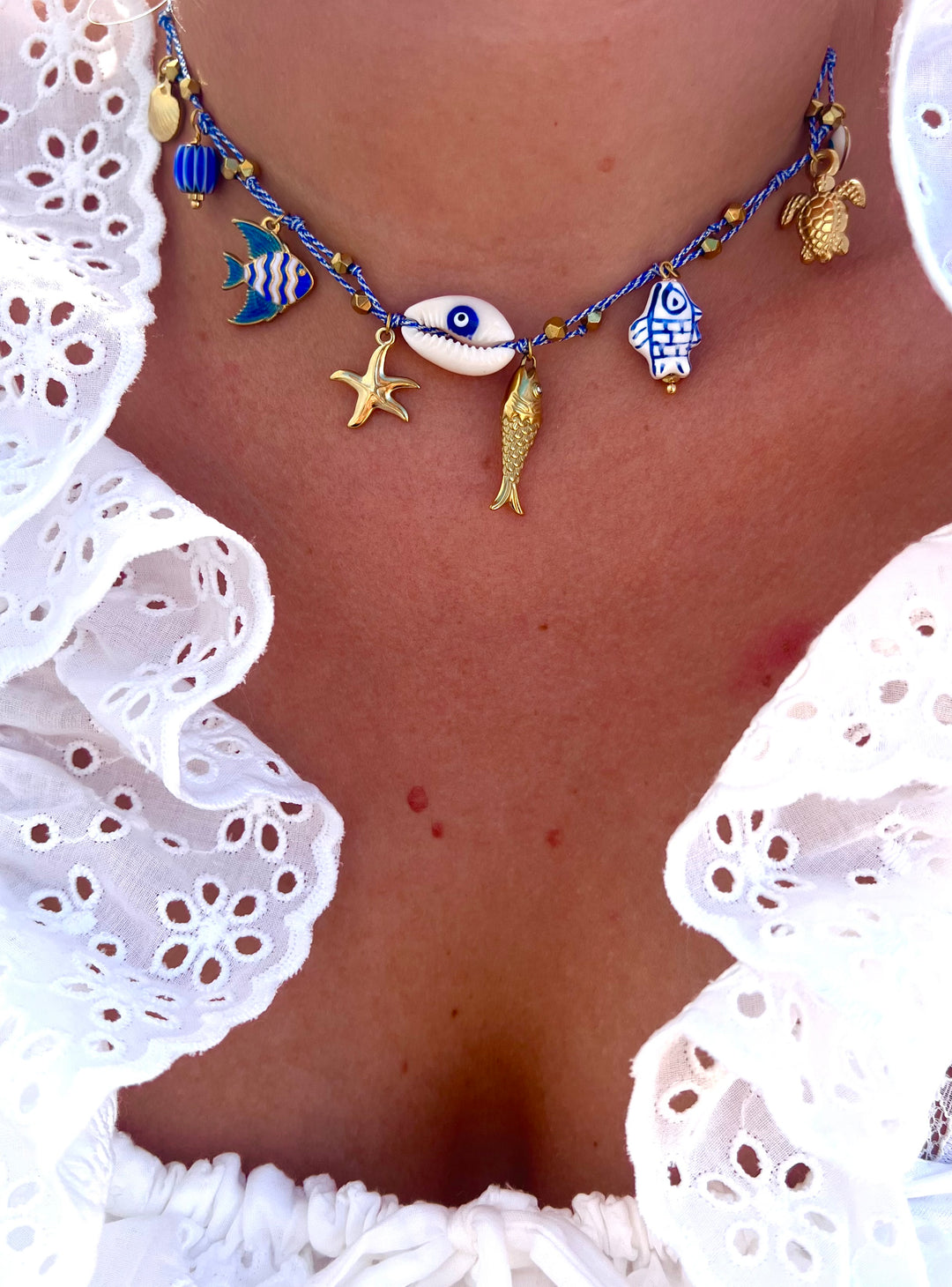 Blueness Cord Necklace