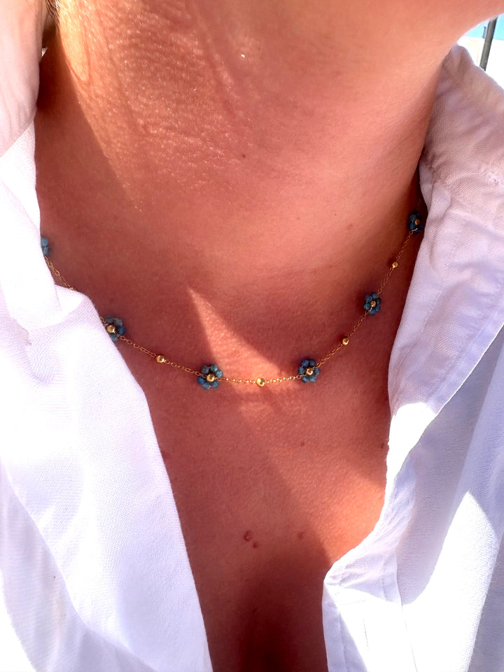 Turquoise Flower Necklace