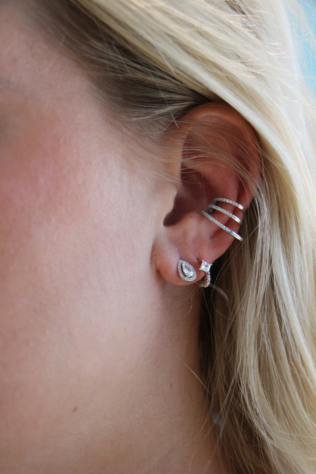 Elegant Spiral Silver Earcuff