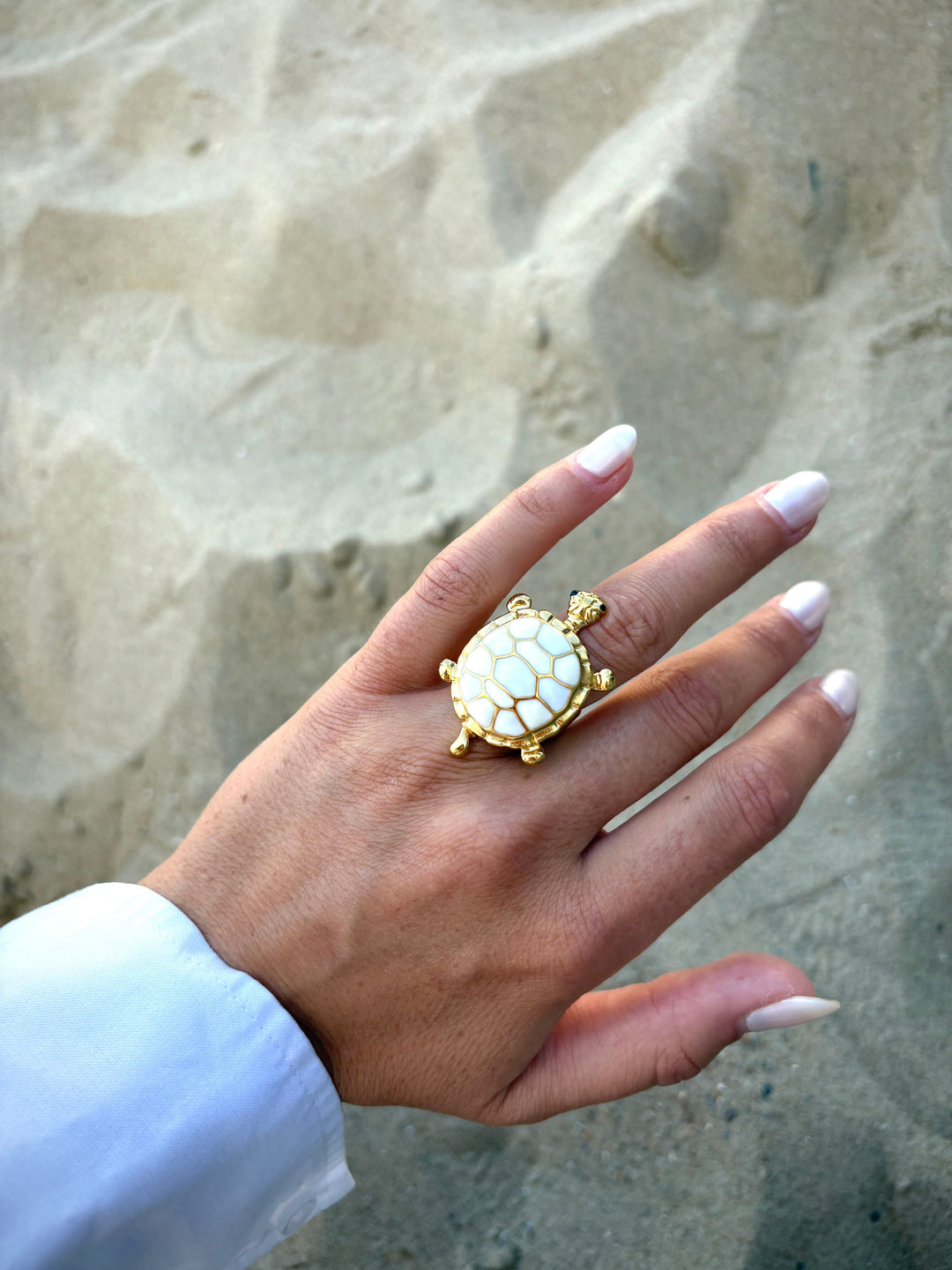 Golden Turtle Ring