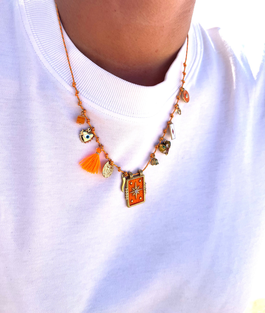 Orange Flosh Medaillon