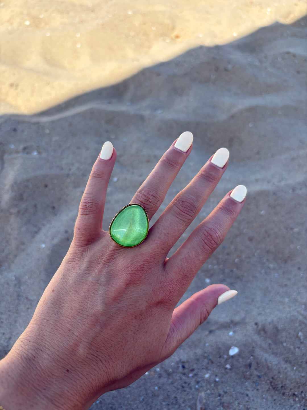 Green Stone Ring