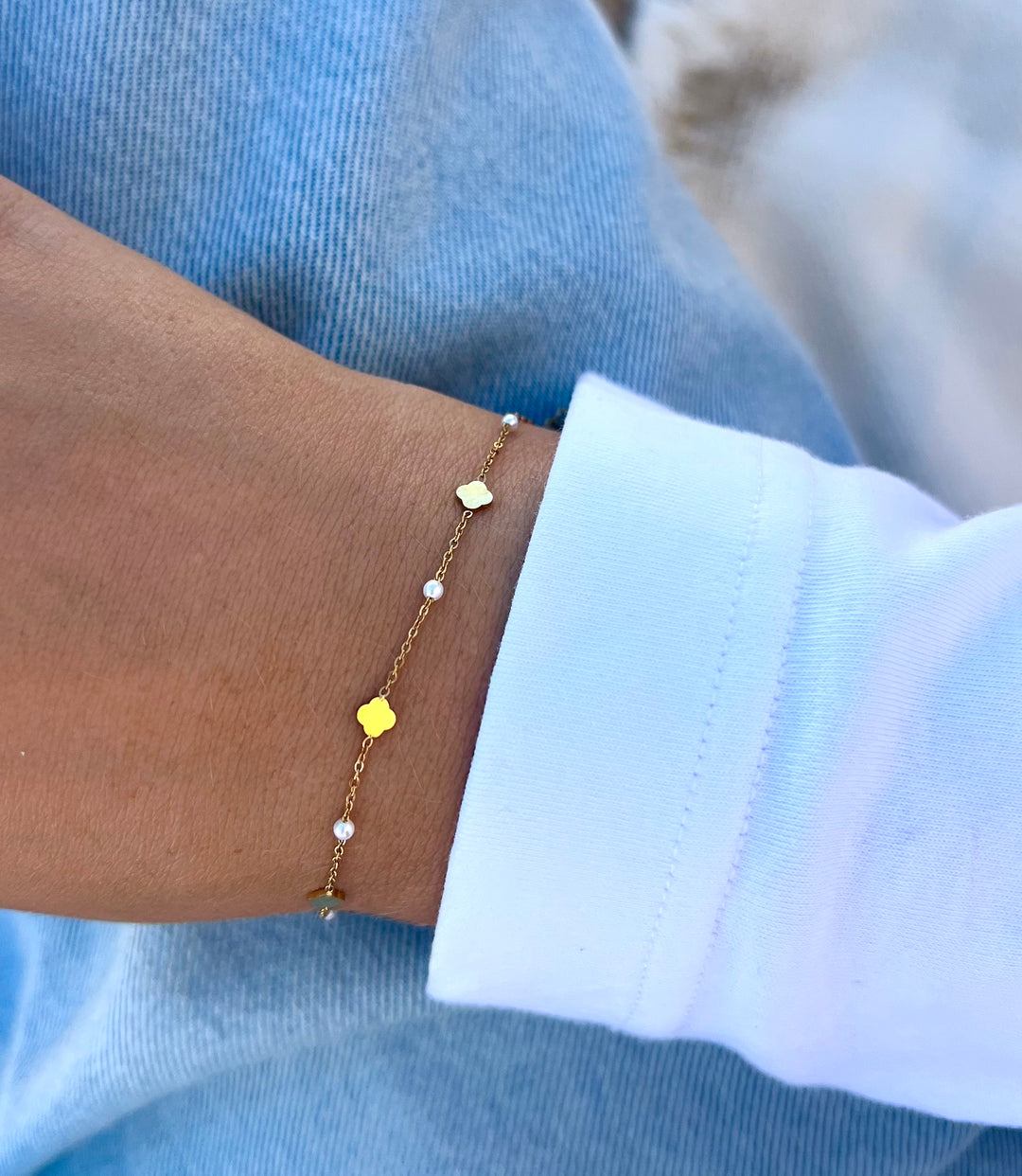 Clouds Pearl Bracelet